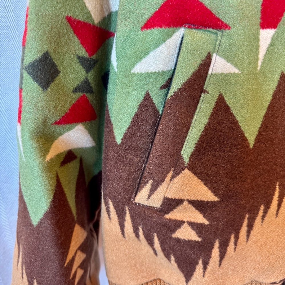 Justin Kraff Pendleton Beaded Eagle Wool Bomber J… - image 7